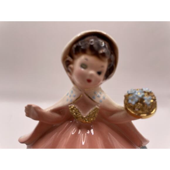 Rare Vintage Signed Josef Originals International Irish Girl With Gold Accents - Picture 9 of 12